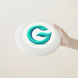 Minimal Letter G Button | Modern Initial Badge  Wham-O Frisbee