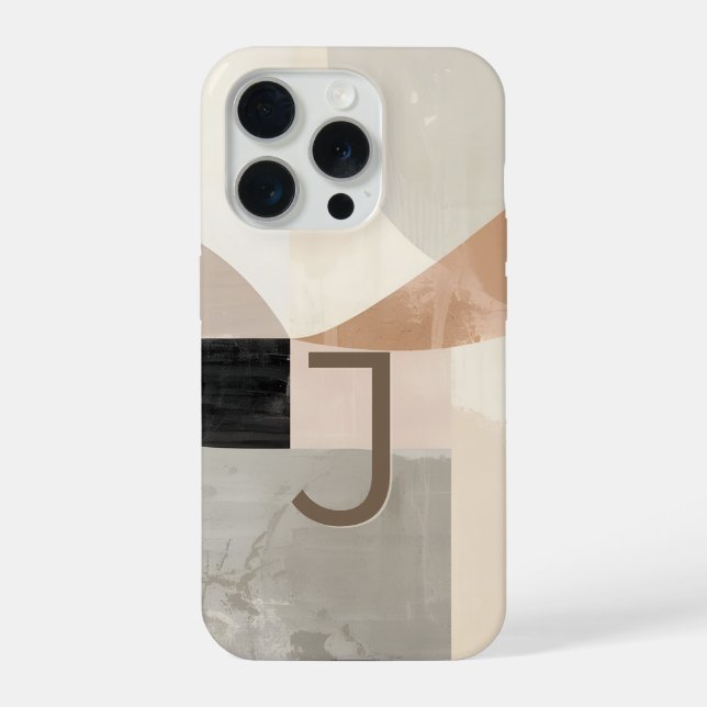 Minimal Letter J Phone Case – Calm Aesthetic Desig (Back)