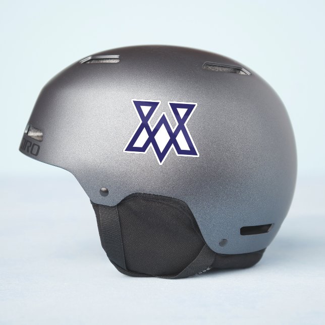 Minimal Letter VA Classic  Sticker (Helmet Side)