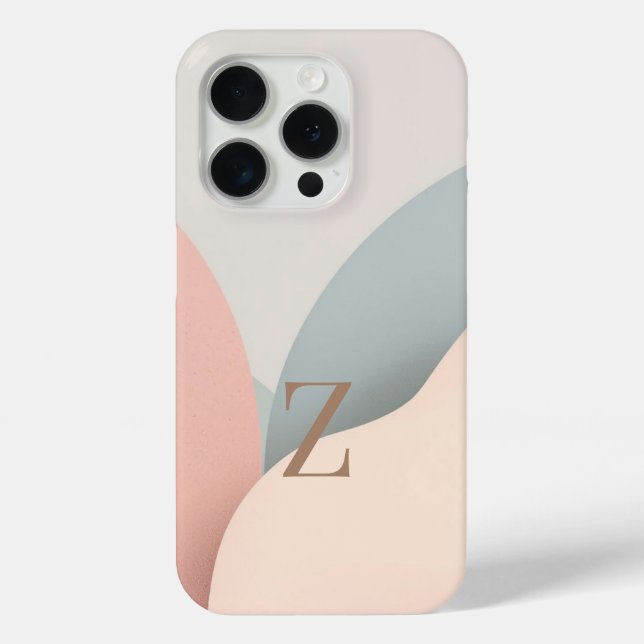 Minimal Letter Z Phone Case – Aesthetic Initial Ca (Back)
