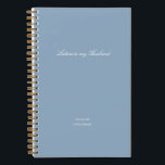 Minimal Letters to My Husband Notebook<br><div class="desc">A custom Letters to my husband notebook offers a thoughtful space to capture meaningful words, quiet reflections, and heartfelt moments. It creates a place where memories can be gathered, stories can unfold, and personal messages can be kept close. Each page invites sincerity and connection, making it a meaningful keepsake that...</div>