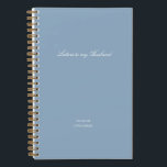 Minimal Letters to My Husband Notebook<br><div class="desc">A custom Letters to my husband notebook offers a thoughtful space to capture meaningful words, quiet reflections, and heartfelt moments. It creates a place where memories can be gathered, stories can unfold, and personal messages can be kept close. Each page invites sincerity and connection, making it a meaningful keepsake that...</div>