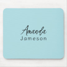 Minimal Light Blue Monogram