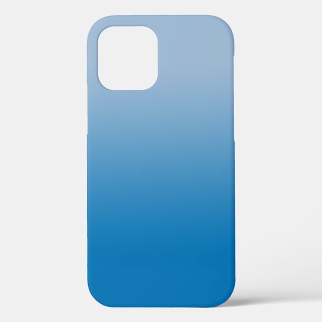 Minimal Light Blue to Dark Blue Gradient Case-Mate iPhone Case (Back)