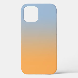 Minimal Light Blue to Orange Gradient iPhone 12 Case