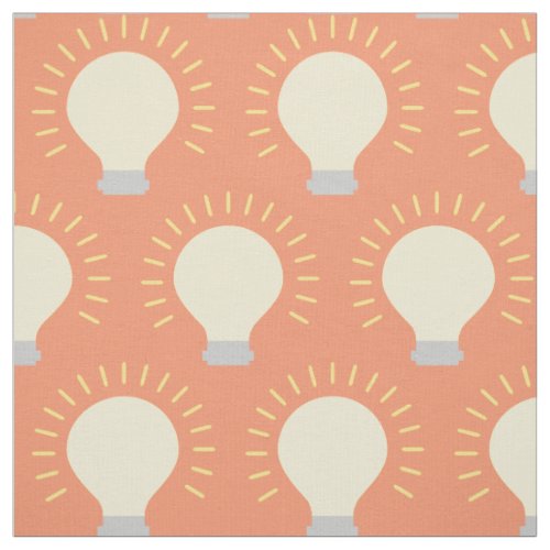 Minimal Light Bulb Polka Dots Fabric