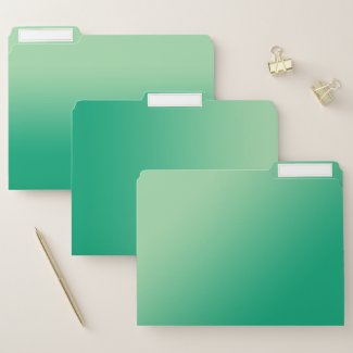 Minimal Light to Dark Green Gradient File Folder