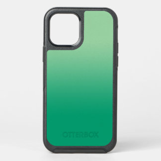 Minimal Light to Dark Green Gradient OtterBox Symmetry iPhone 12 Case