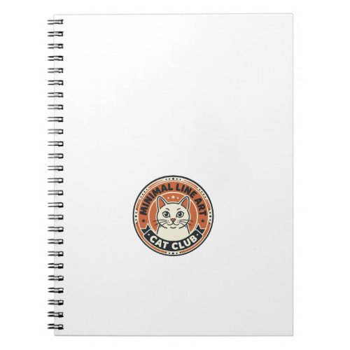 Minimal Line Art Cat Cat Lover Gift - Minimal Line Notebook