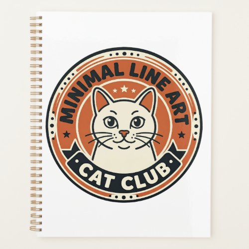 Minimal Line Art Cat Cat Lover Gift - Minimal Line Planner