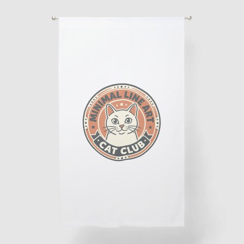 Minimal Line Art Cat Cat Lover Gift - Minimal Line Sheer Curtains