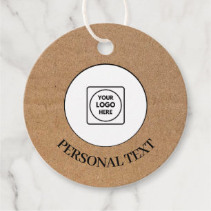 Minimal Logo QR Code Business Label price tags