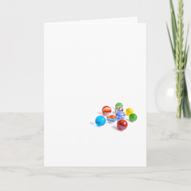 Minimal Lost Your Marbles Friendship Card (Front)