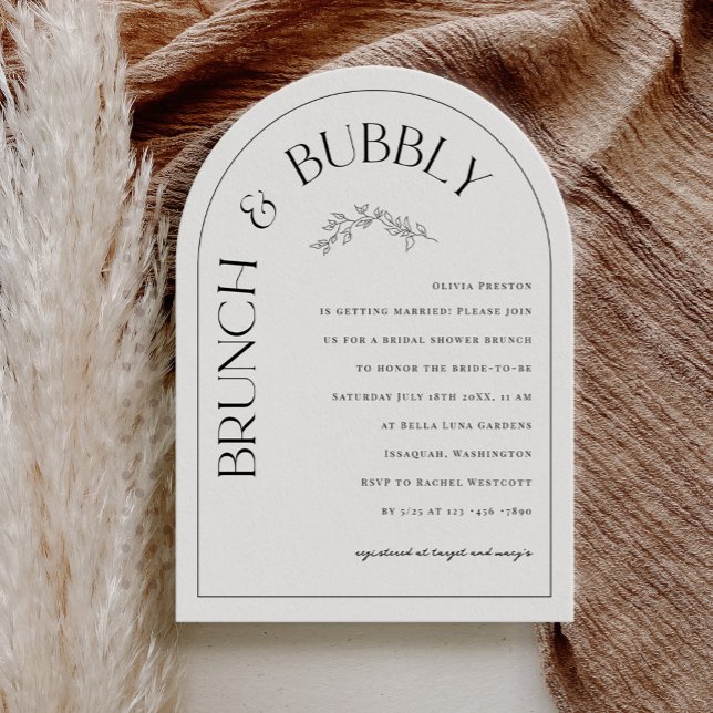 Minimal Luxe Bridal Shower Party Invitation Card (Creator Uploaded)