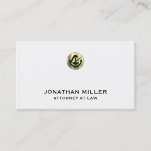 Minimal Luxury Attorney at Law Business Card