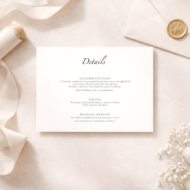 Minimal Luxury Modern Elegant Wedding Suite Insert (Creator Uploaded)