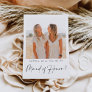 Minimal Maid of Honor Proposal Card with Photo
