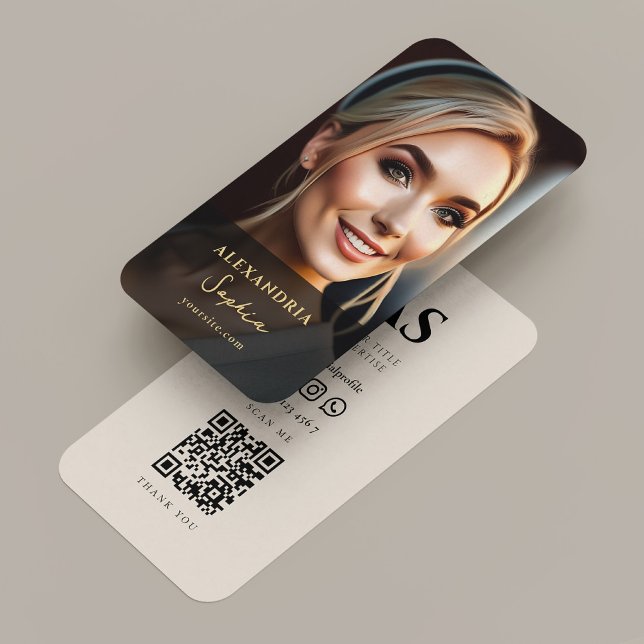 Minimal Marketing Professional Photo Black Sand Business Card (Minimal Marketing Professional Photo Black Sand Business Card
)