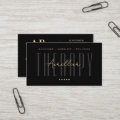 Minimal Massage Physical Therapist Black Wellness Business Card | Zazzle