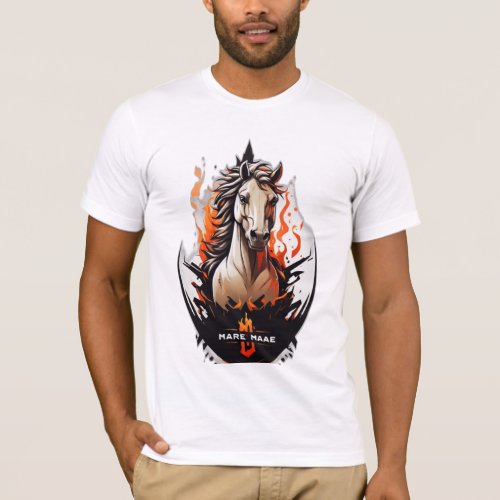 Minimal Medieval Horse App Logo T_Shirt