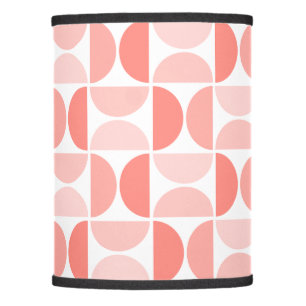 Minimal Midcentury Bowls Art Peach Lamp Shade