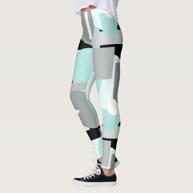 Minimal Minimalism Geometry Abstract Leggings (Left)