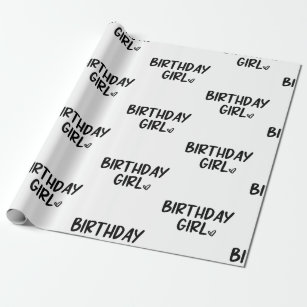 Happy Birthday Wrapping Paper - Black Girl – InspiredByMona