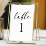 Minimal Minimalist Elegant Classic Basic Wedding Table Number<br><div class="desc">This is a Minimal Minimalist Elegant Classic Basic Wedding Table Number!</div>