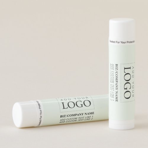 Minimal Mint Custom Business Logo Promotional Lip Balm