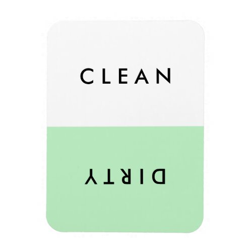 Minimal Mint Dishwasher Clean or Dirty Magnet