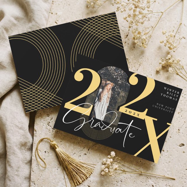 Minimal Modern Arch Photo Graduation Announcement (Minimal Modern Arch Photo Graduation Announcement)
