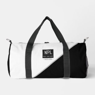 Minimal, Modern Black and White Company or Name