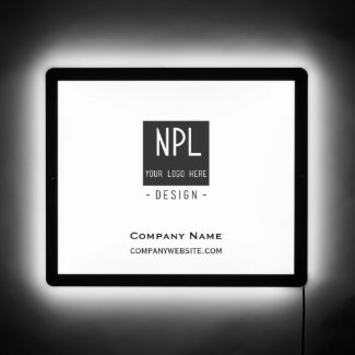 Minimal, Modern Black and White Company or Name 