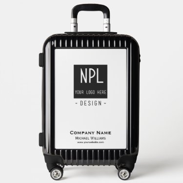 Minimal, Modern Black and White Company or Name 