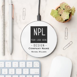 Minimal, Modern Black and White Company or Name 