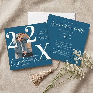 Minimal Modern Bold Graduation Year Arch Photo Invitation