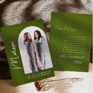 Minimal Modern Bridesmaid Proposal Card