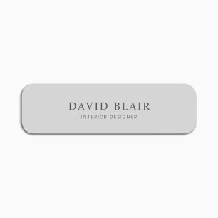 Minimal Modern Business  Name Tag