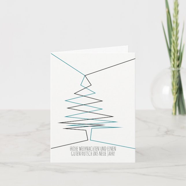 minimal, modern Christmas  Holiday Card (Front)