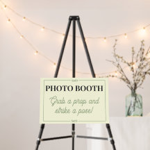 Minimal Modern Editable Wedding Photo Booth Sign