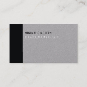 minimal & modern elegant black/gray business card
