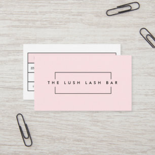 Minimal Modern Eyelash & Brows Business Card