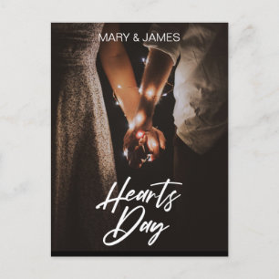 Minimal Modern I love you photo insert Postcard