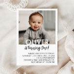 Minimal Modern Kids Birthday Photo Invitation<br><div class="desc">Keep it stylish and sweet with this Minimal Modern Kids Birthday Photo Invitation! Featuring a clean layout,  modern typography,  and space for a favorite photo,  this design is perfect for a timeless and effortlessly cool kids birthday celebration. A beautifully simple way to invite loved ones to the fun!</div>