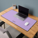 Minimal Modern Lavender Monogram Initials Office Desk Mat<br><div class="desc">Create your own custom desk mat for your office featuring minimalist design and modern personalized monogram initials.</div>