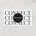 Minimal Modern Let's Connect QR Code Social Media Business Card | Zazzle
