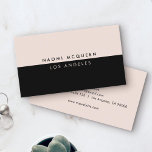 Minimal Modern Luxury Blush Pink Black Business Card<br><div class="desc">This elegant yet simple design lets your name shine through a sophisticated typography based layout. Professional and modern,  these minimal business cards are perfect for anyone looking for a chic and trendy yet understated luxury feel.</div>