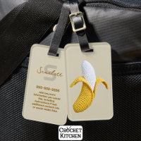 Minimal Modern Monogram Name Crochet Banana