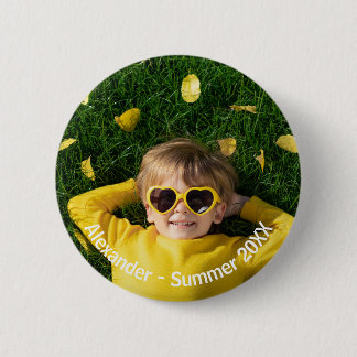 Minimal Modern Personalized Photo with Custom Text Button