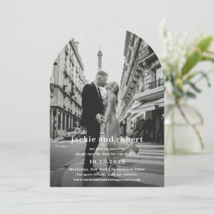 Minimal Modern Photo Wedding Save The Date